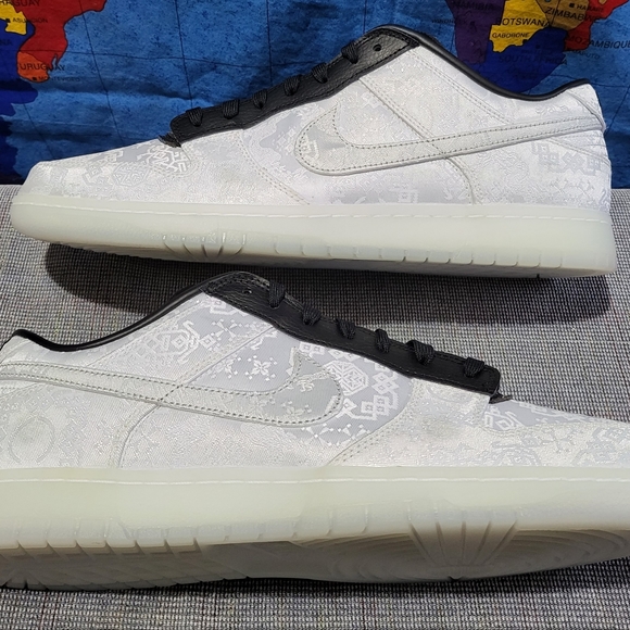 Nike Dunk Low x CLOT x Fragment Design 20th Anniversary Men’s Size 15 NEW DS - Picture 4 of 11